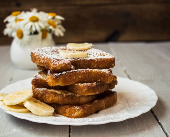 Arme Ritter mit Banane