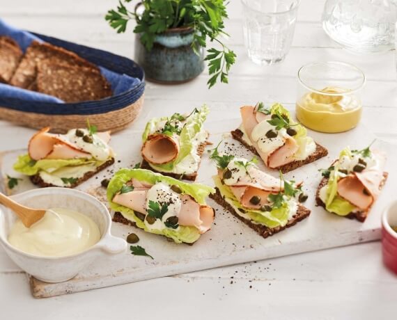 Dies ist Schritt Nr. 4 der Anleitung, wie man das Rezept Puten-Senf-Happen zubereitet.