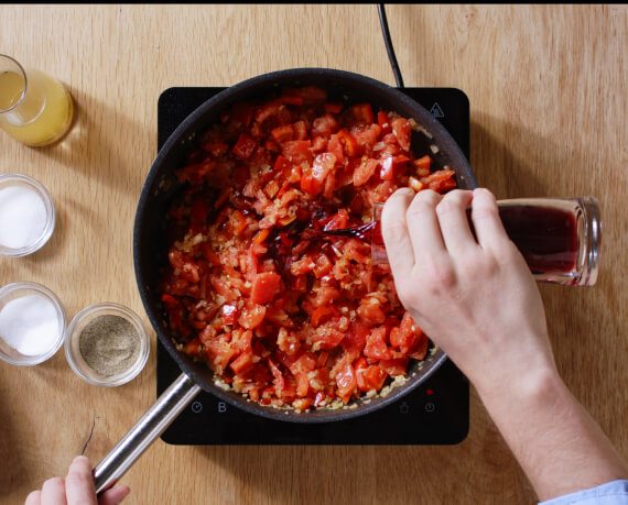 Dies ist Schritt Nr. 3 der Anleitung, wie man das Rezept Ratatouille zubereitet.