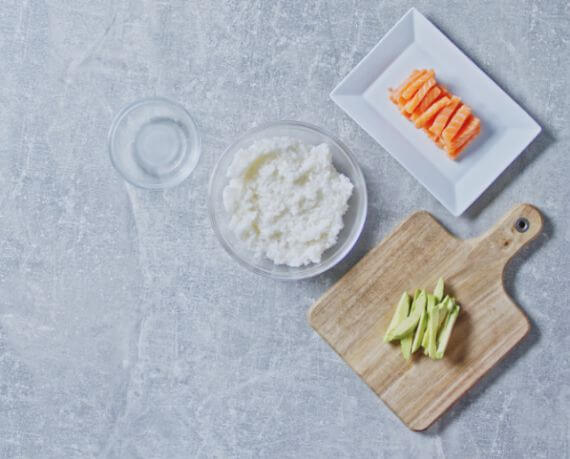 Dies ist Schritt Nr. 3 der Anleitung, wie man das Rezept Maki Sushi selber machen zubereitet.