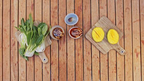 Dies ist Schritt Nr. 2 der Anleitung, wie man das Rezept Teriyaki-Rippchen mit gegrilltem Pak Choi zubereitet.