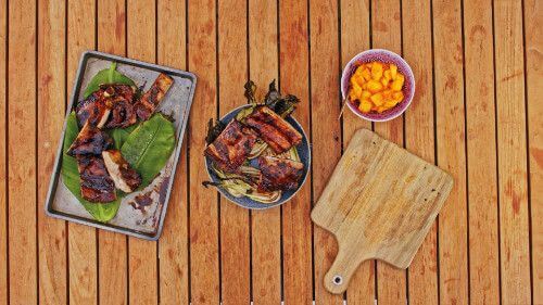Dies ist Schritt Nr. 5 der Anleitung, wie man das Rezept Teriyaki-Rippchen mit gegrilltem Pak Choi zubereitet.
