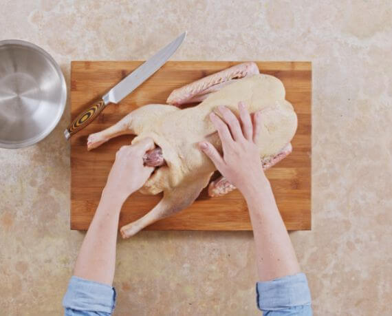 Dies ist Schritt Nr. 1 der Anleitung, wie man das Rezept Gans vorbereiten zubereitet.