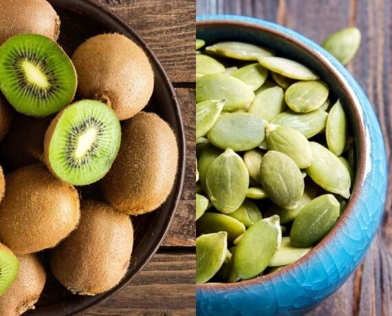 Kiwi + Kürbiskerne