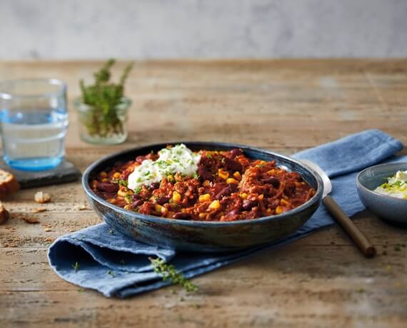 Chili sin carne mit Vemondo Hack