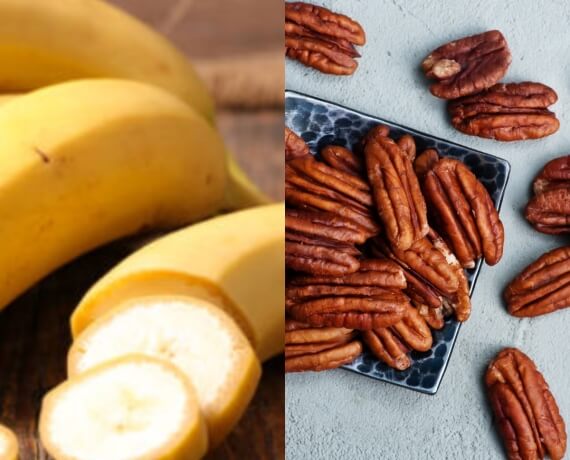 Banane + Pekannüsse