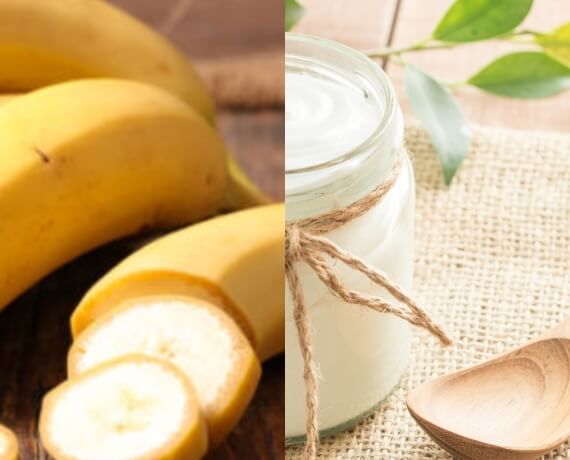 Banane + Naturjoghurt