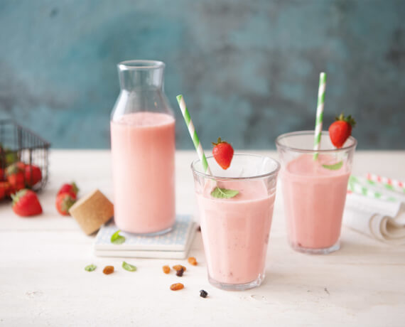 Erdbeer-Buttermilch-Smoothie