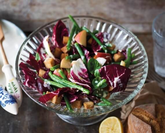 Bohnensalat mit Radiccio und Tofu