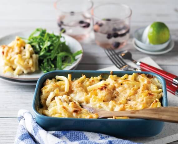 Mac and Cheese mit Salat