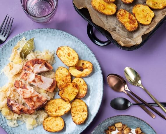 [Schnell &amp; einfach] Kassler mit Backkartoffeln | LIDL Kochen