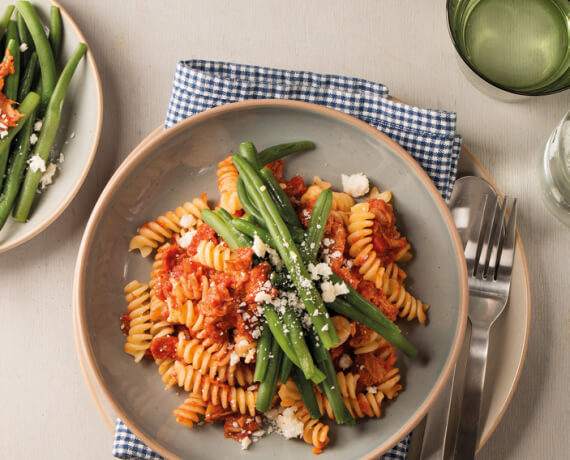 Fusilli mit Thunfisch-Tomaten-Sauce