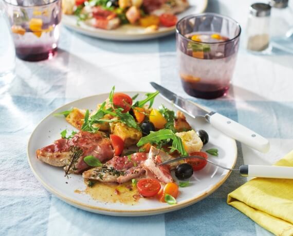 Saltimbocca mit Panzanella