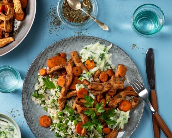 [Schnell &amp; einfach] Gyros mit Reis und Tzatziki | LIDL Kochen