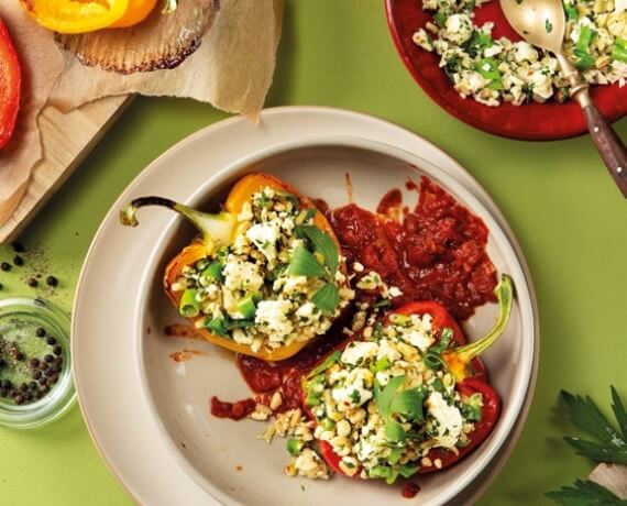 [Schnell &amp; einfach] Gefüllte Paprika mit Feta | LIDL Kochen