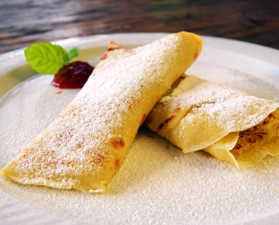 Pfannkuchen Mit Obst Und Marmelade - Rezepte Suchen