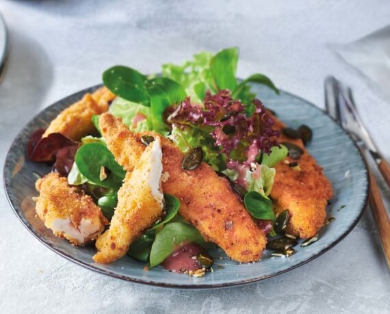 Backhendl Salat