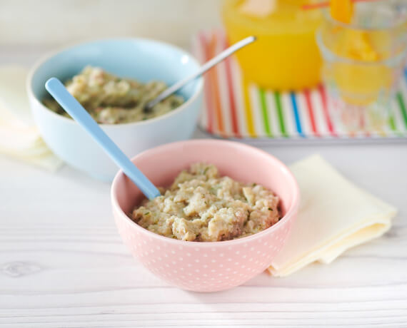 Babybrei mit Hackfleisch, Blumenkohl und Zucchini