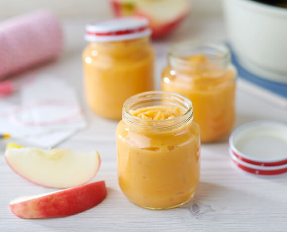 Babybrei mit Süßkartoffel, Pastinake und Apfel