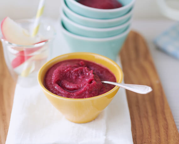 Babybrei mit Rote Bete, Kartoffeln und Blumenkohl