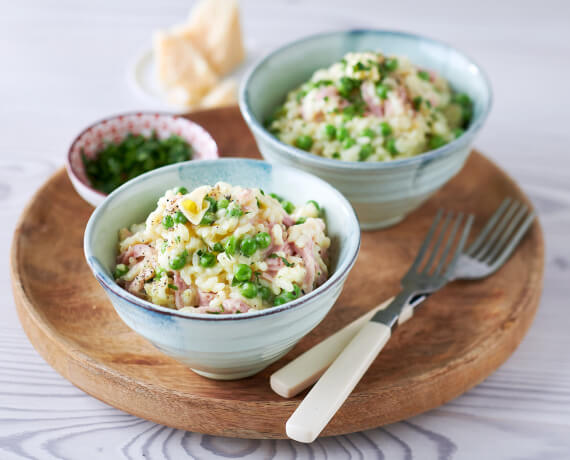 Risi e Bisi – Risotto mit Erbsen und Schinken