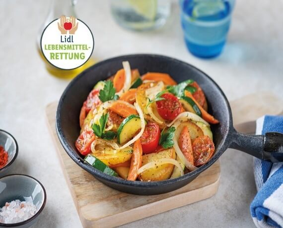 [Schnell &amp; einfach] Bratkartoffel-Gemüse-Pfanne | LIDL Kochen