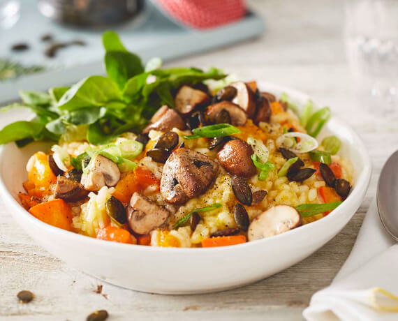 Kürbis-Risotto mit Pilzen - Rezept | LIDL Kochen