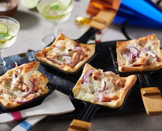 Pizza-Raclette mit Thunfisch