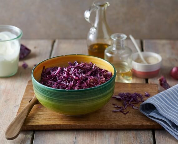 Coleslaw mit Rotkohl