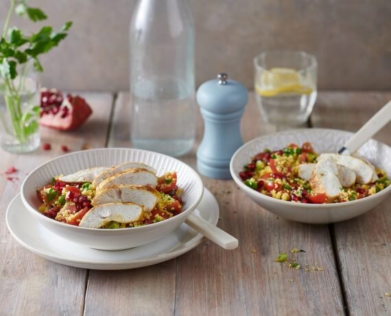 Würziges Hähnchen mit Tabouleh-Salat