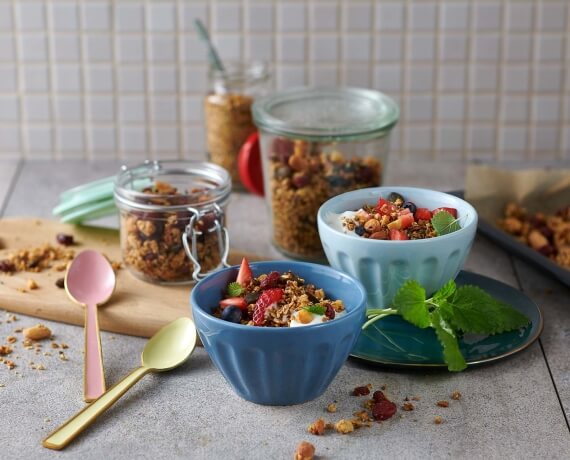 Granola-Müsli-Rezept mit Hanfsamen und Cranberries