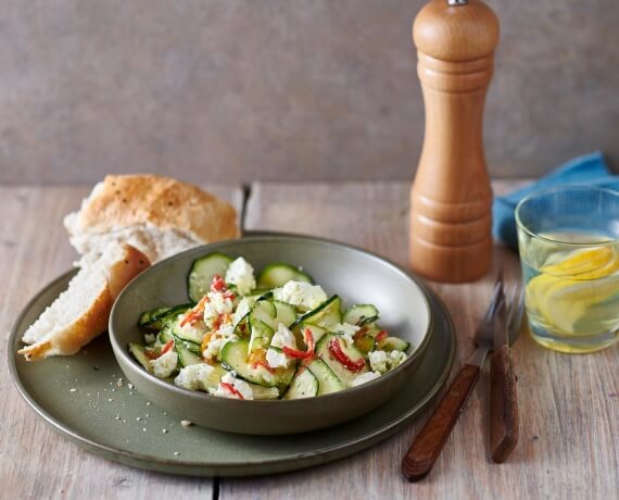 Marinierter Zucchini-Salat