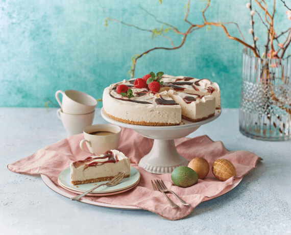 No Bake Cheese Cake mit Himbeere