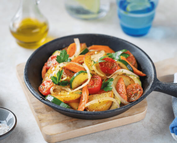 Bratkartoffel-Gemüse-Pfanne - Rezept | LIDL Kochen