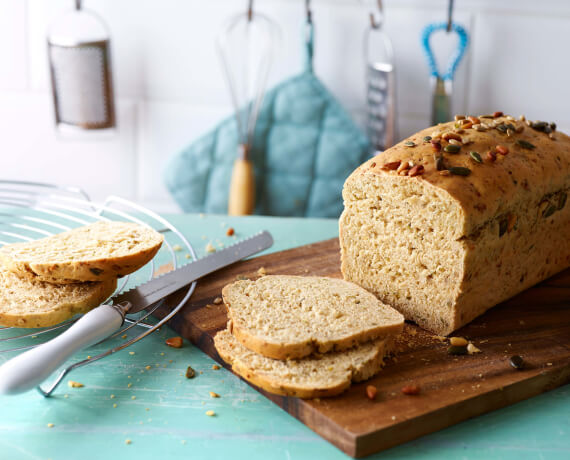 Dinkel-Körner-Brot mit Kräutern - Monsieur Cuisine Rezept