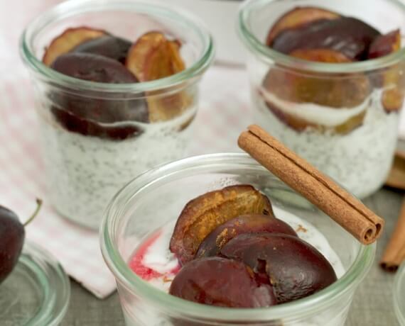Chia-Zimt-Pudding mit Pflaume für 4 Personen von lidl-kochen.de