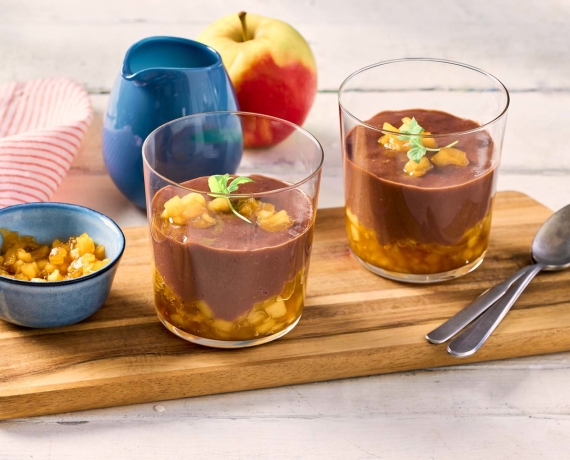 [Schnell &amp; einfach] Schokoladenpudding mit Apfelkompott | LIDL Kochen