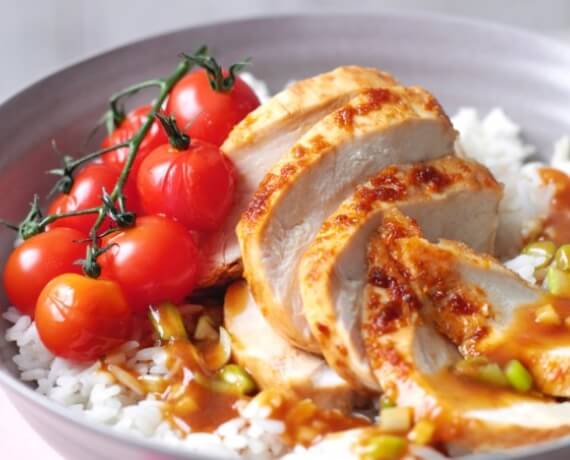 [Schnell &amp; einfach] Mariniertes Hähnchen in Orangen-Ingwer-Sauce mit ...