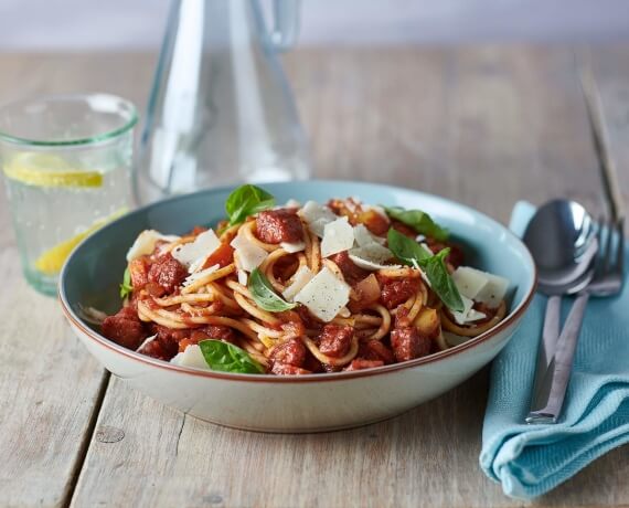 Spaghetti mit Salsiccia