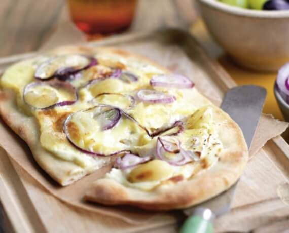 Flammkuchen Mit Pilzen Und Camembert - Rezepte Suchen