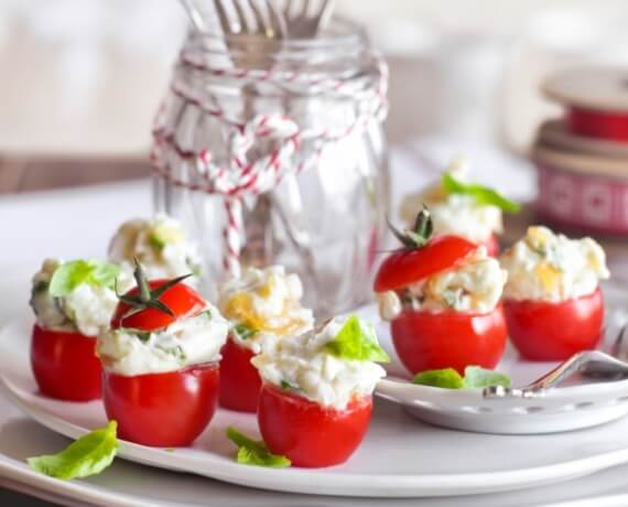 Mini-Tomaten mit Ziegenkäse