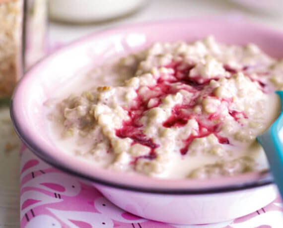 Porridge mit Weintrauben