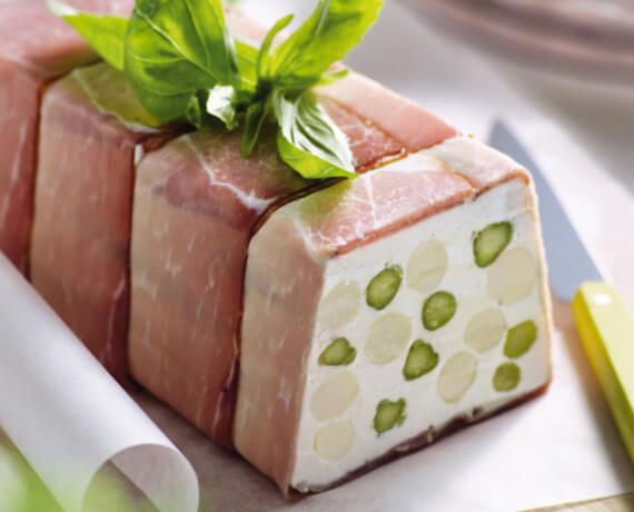 Spargel-Ziegenfrischkäse-Terrine