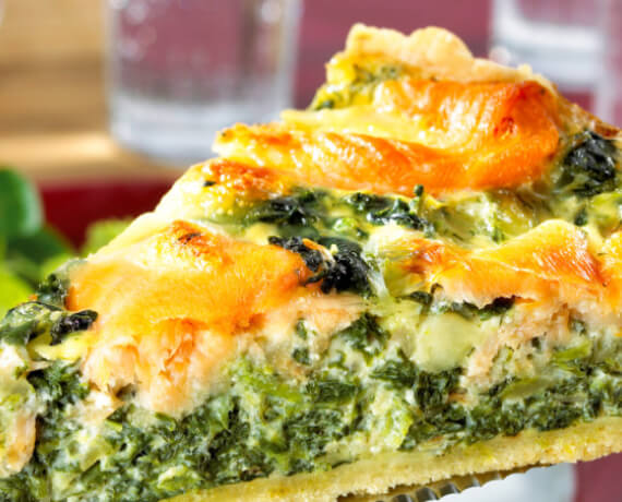 Lachs-Spinat-Pie