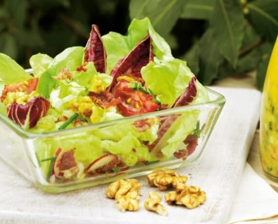 [Schnell &amp; einfach] Salat mit Basilikum-Joghurt-Dressing | LIDL Kochen