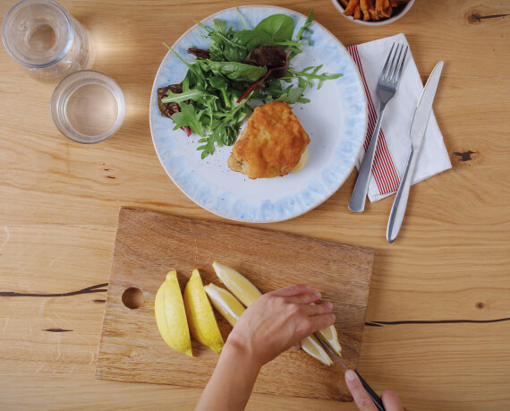 Dies ist Schritt Nr. 4 der Anleitung, wie man das Rezept Klassisches Cordon Bleu zubereitet.