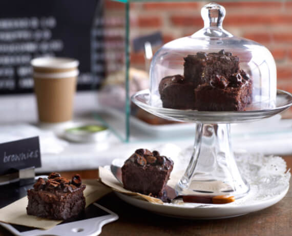 Espresso Cherry Brownies