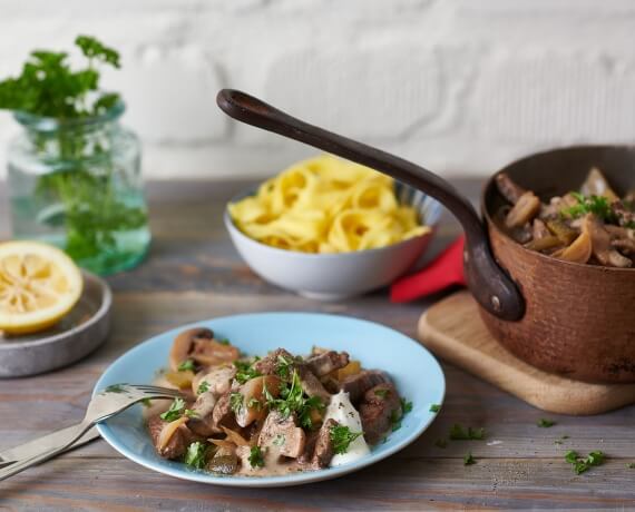 Klassisches Boeuf-Stroganoff-Rezept