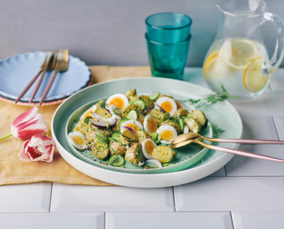 Kartoffelsalat mit Pesto