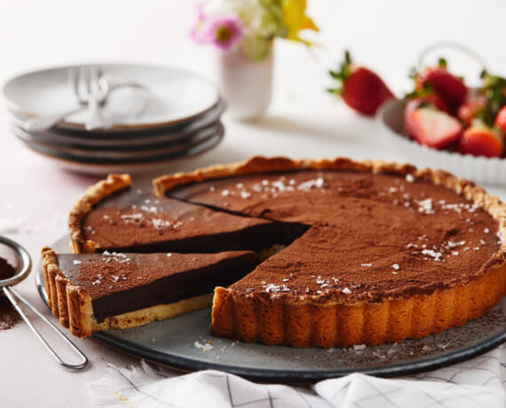 Schokoladen-Ganache-Tarte